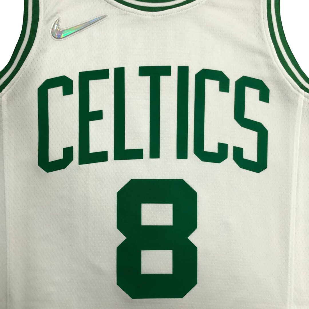 Nike NBA  75th Anniversary Boston Celtics Walker No' 8  Jersey White Color - Image 6