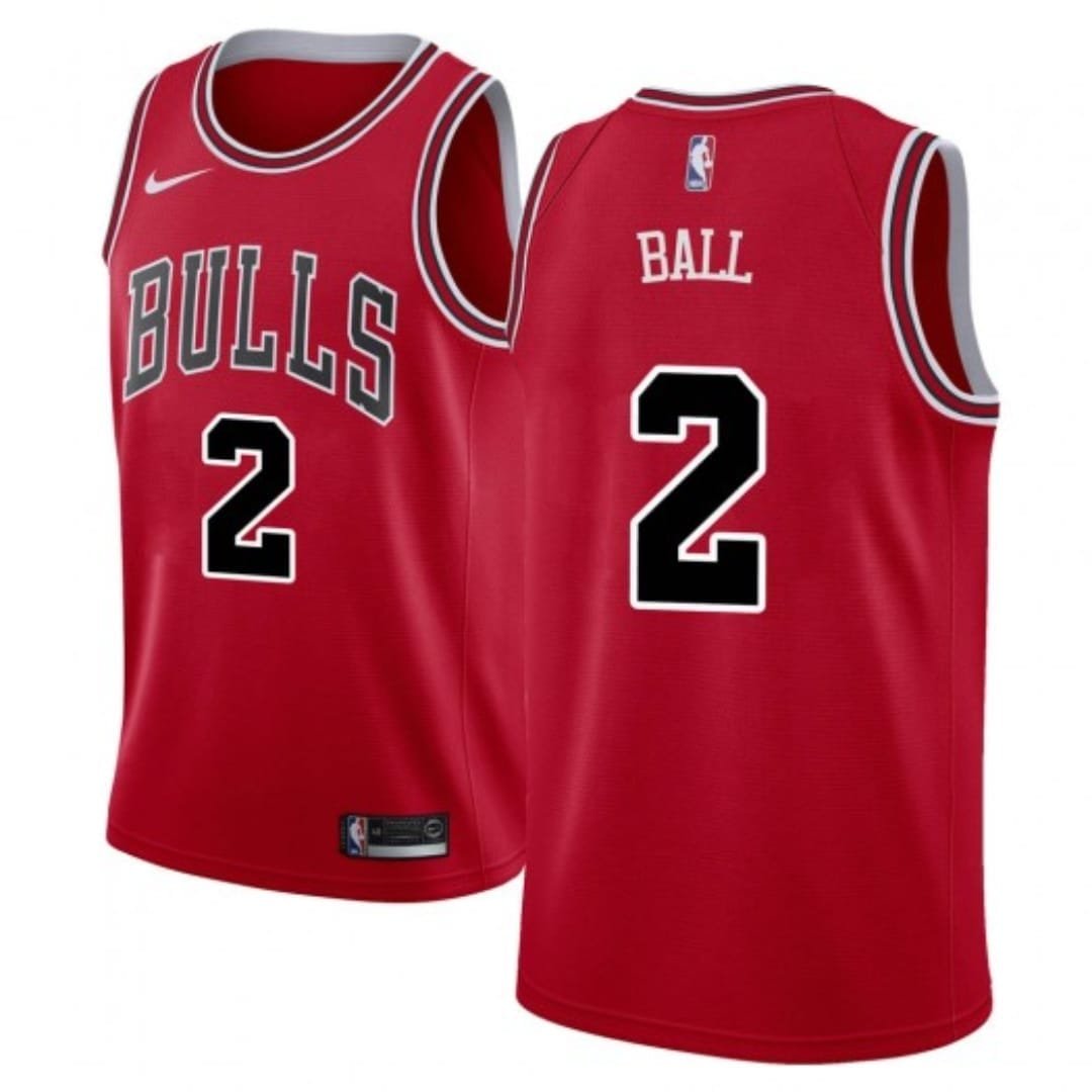 Nike NBA Bulls 2022 Ball No'2 Hot-Pressed 75th Anniversary Edition Red ...